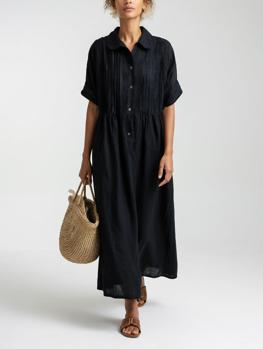 Lysandra™ — Vestido camisero fluido de verano