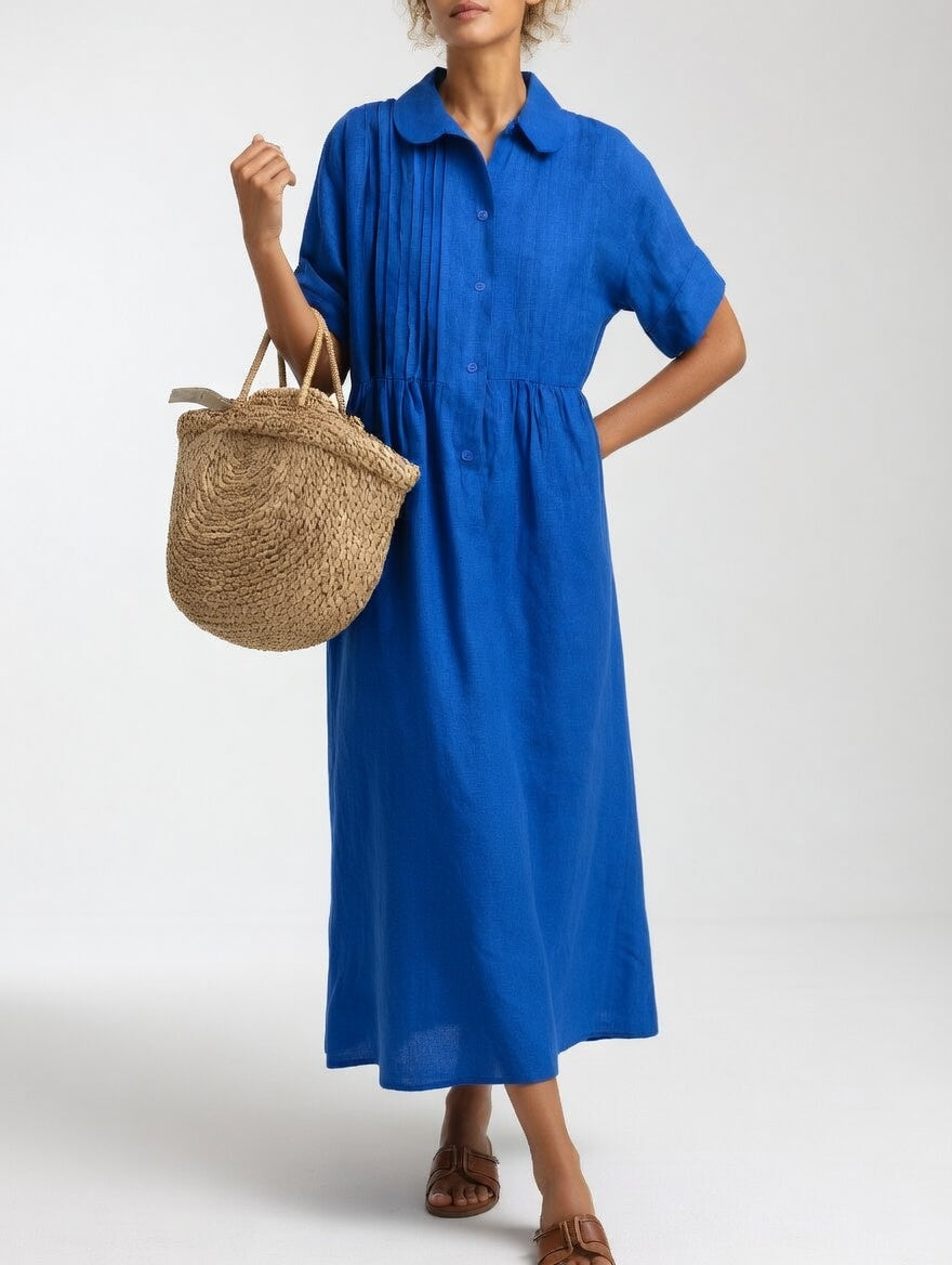 Lysandra™ — Vestido camisero fluido de verano
