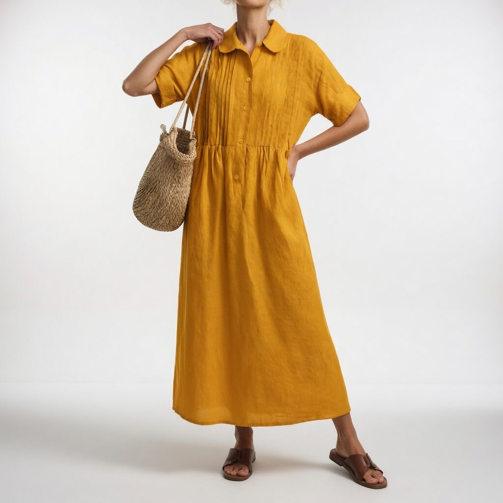 Lysandra™ — Vestido camisero fluido de verano