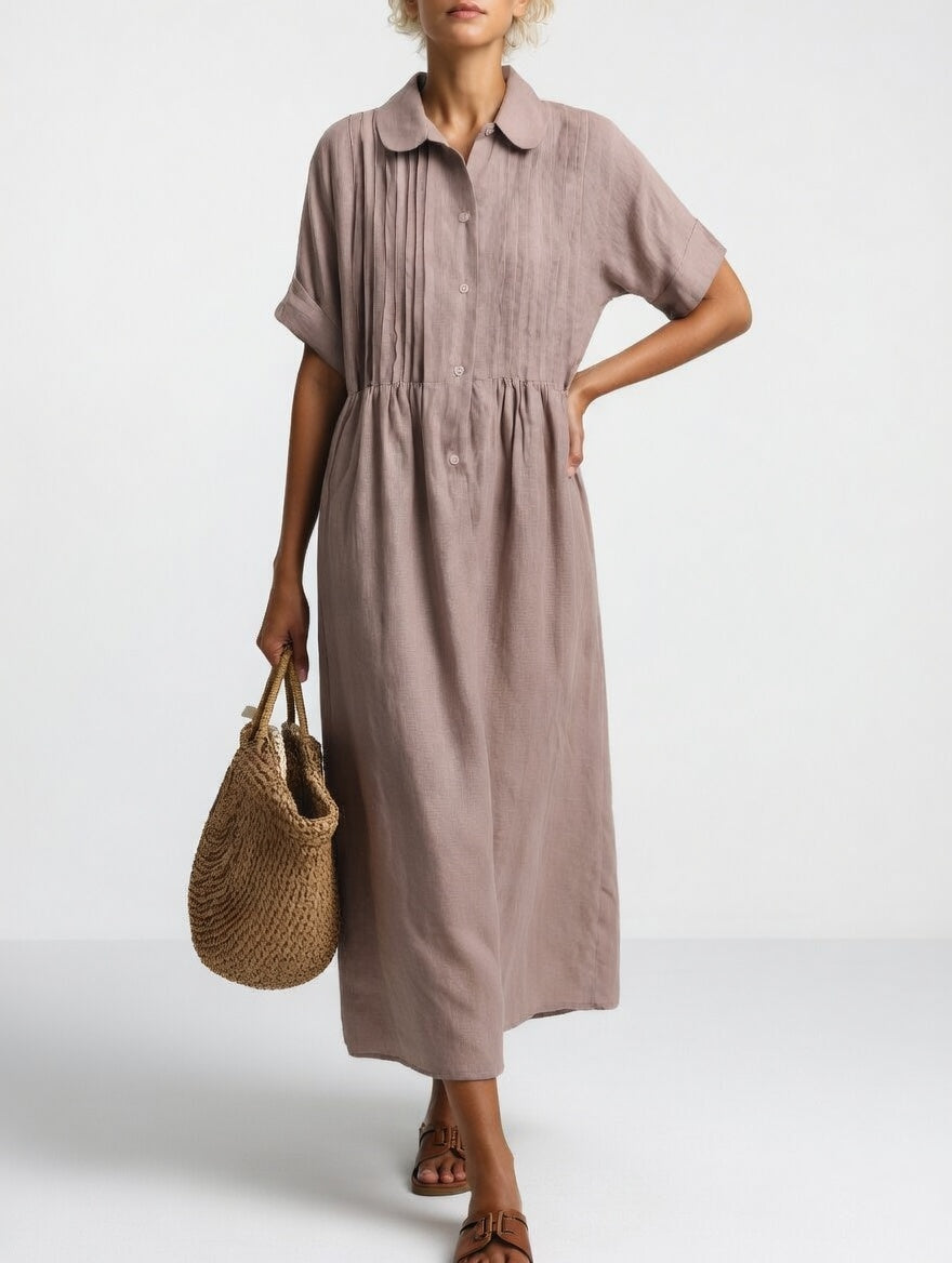 Lysandra™ — Vestido camisero fluido de verano