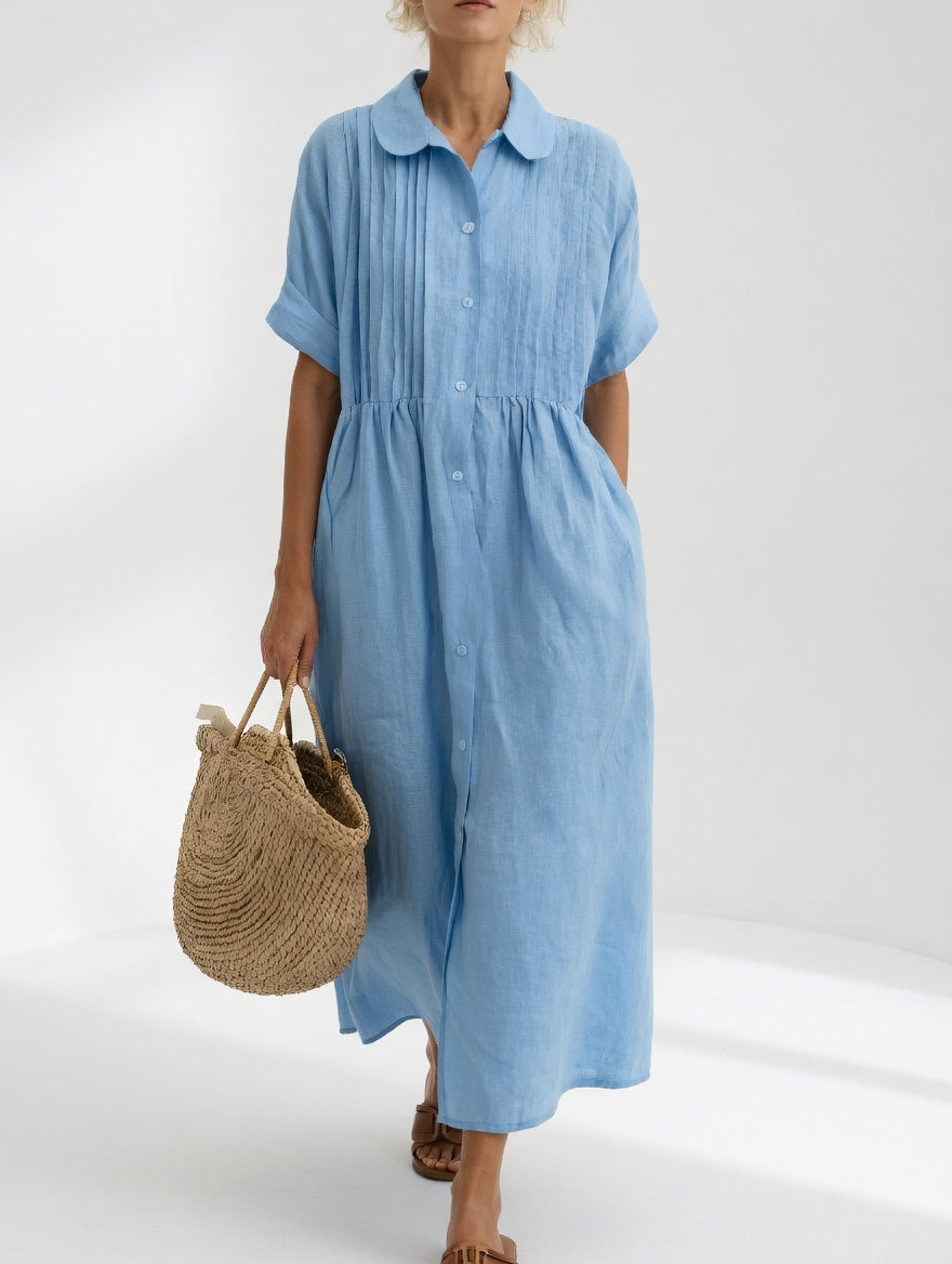 Lysandra™ — Vestido camisero fluido de verano