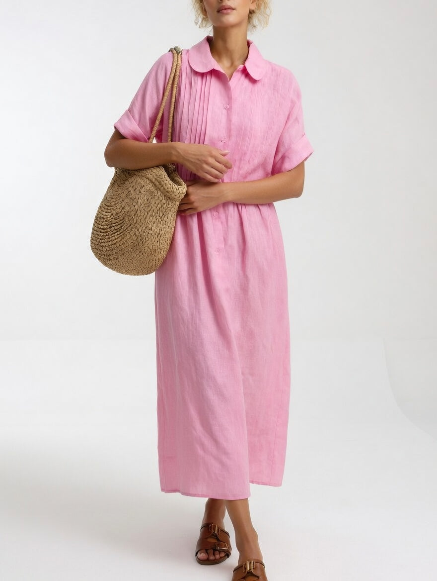 Lysandra™ — Vestido camisero fluido de verano