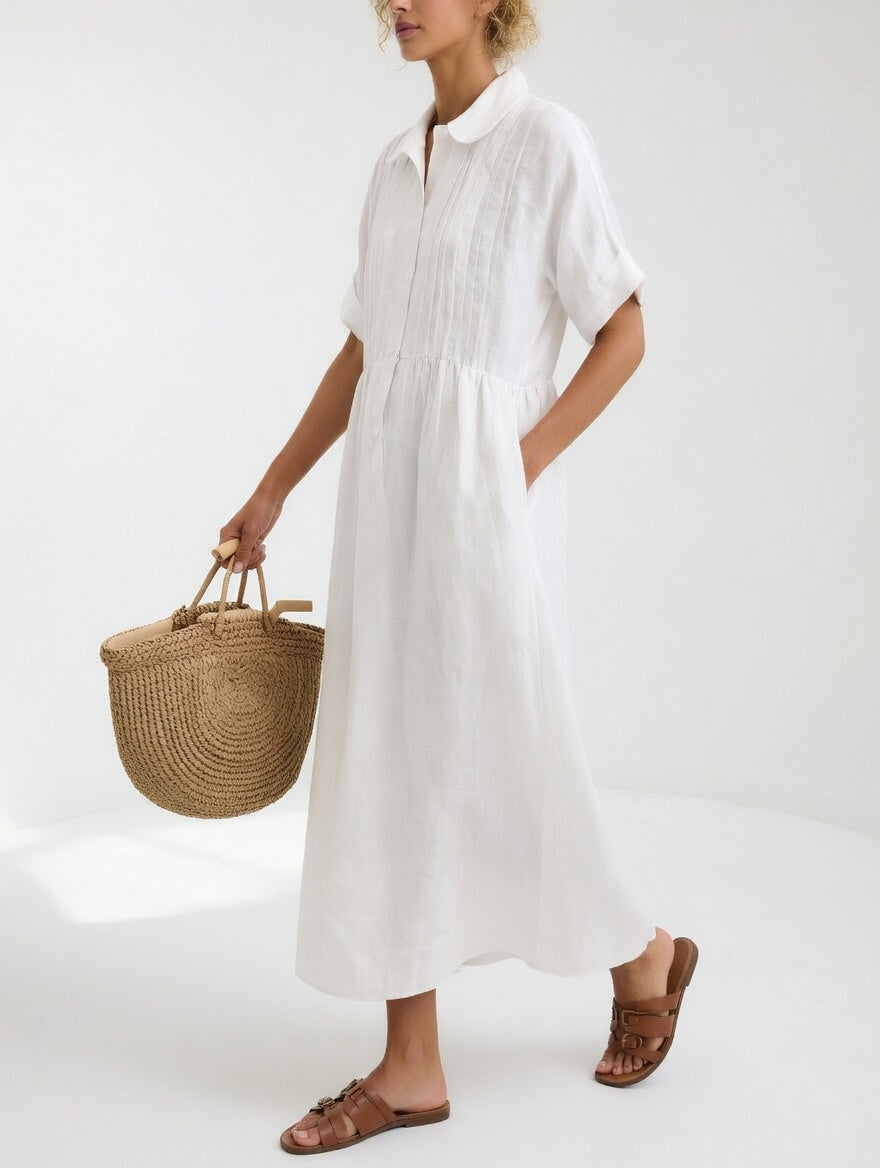 Lysandra™ — Vestido camisero fluido de verano