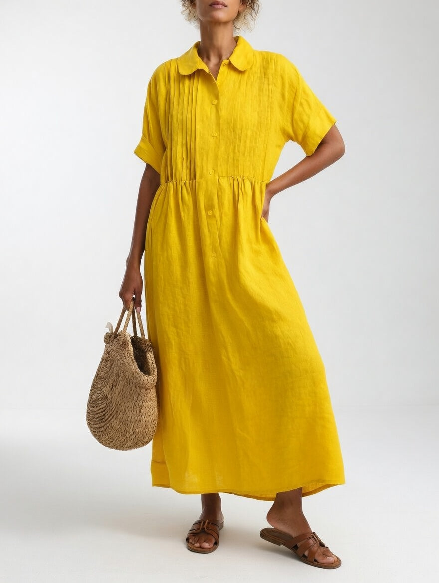 Lysandra™ — Vestido camisero fluido de verano
